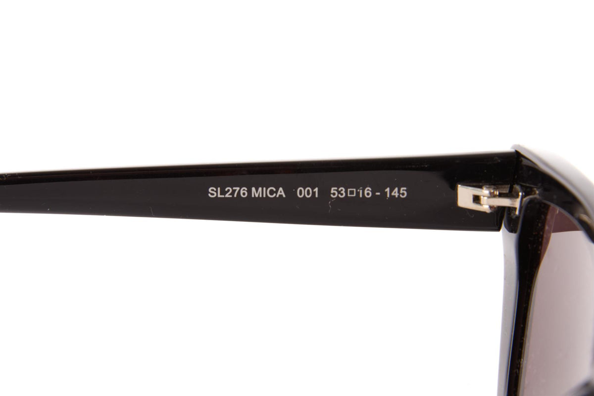 SAINT LAURENT BLACK CAT EYE ACETATE SUNGLASSES
