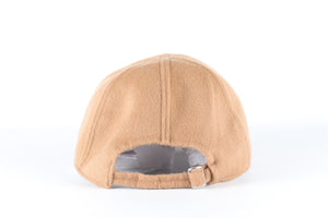 TOTEME BROWN CASHMERE BASEBALL CAP
