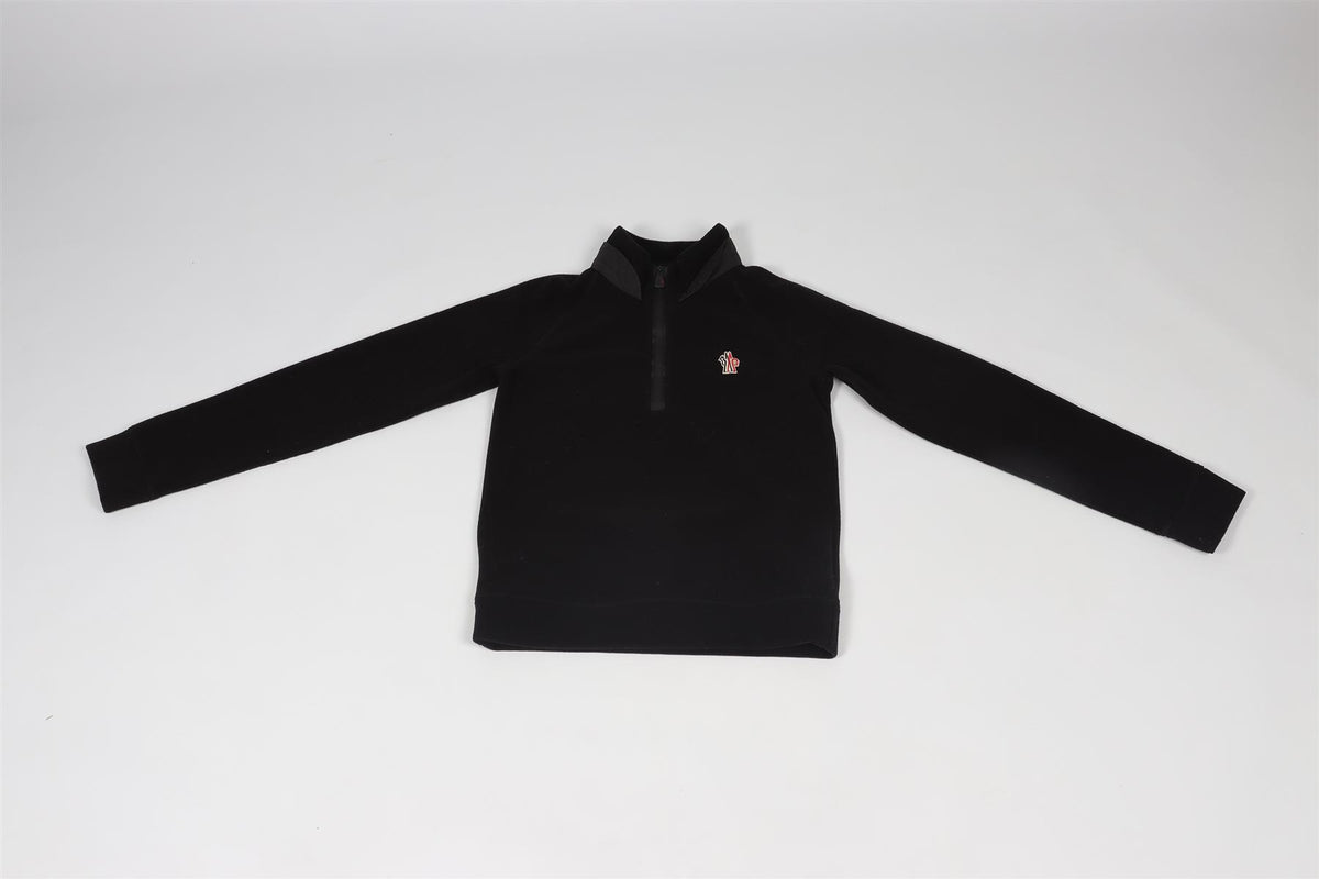 MONCLER BLACK KIDS BOYS SWEATSHIRT 10 YEARS
