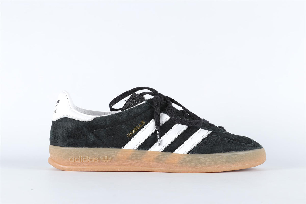 ADIDAS BLACK GAZELLE CORE BLACK WHITE SNEAKERS EU 39 1/3 UK 6 US 6.5