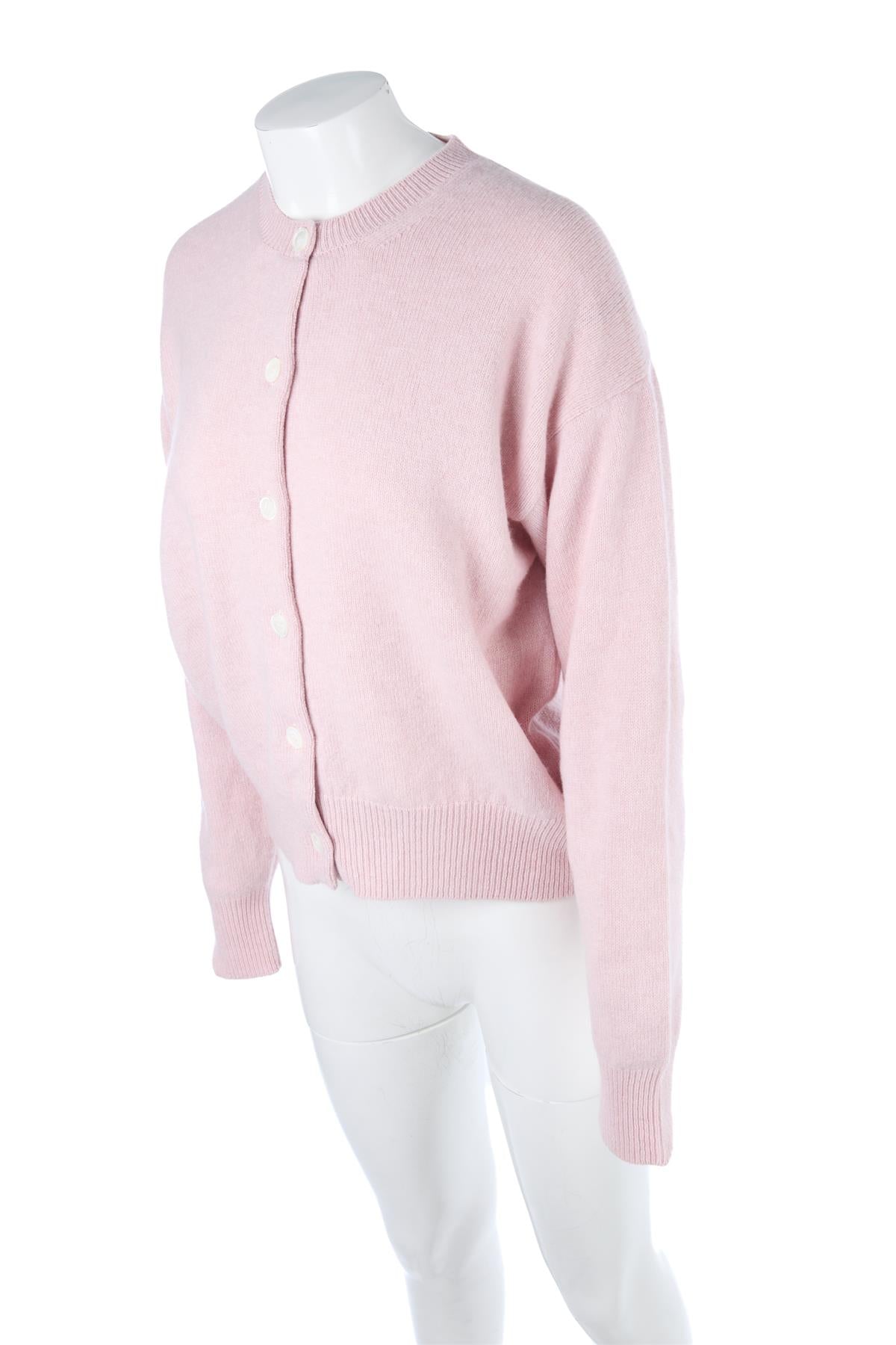 &DAUGHTER PINK WOOL CARDIGAN LARGE