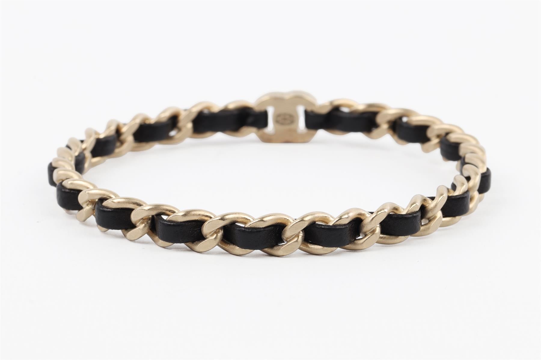 CHANEL BLACK 2012 CC CHAIN BRACELET