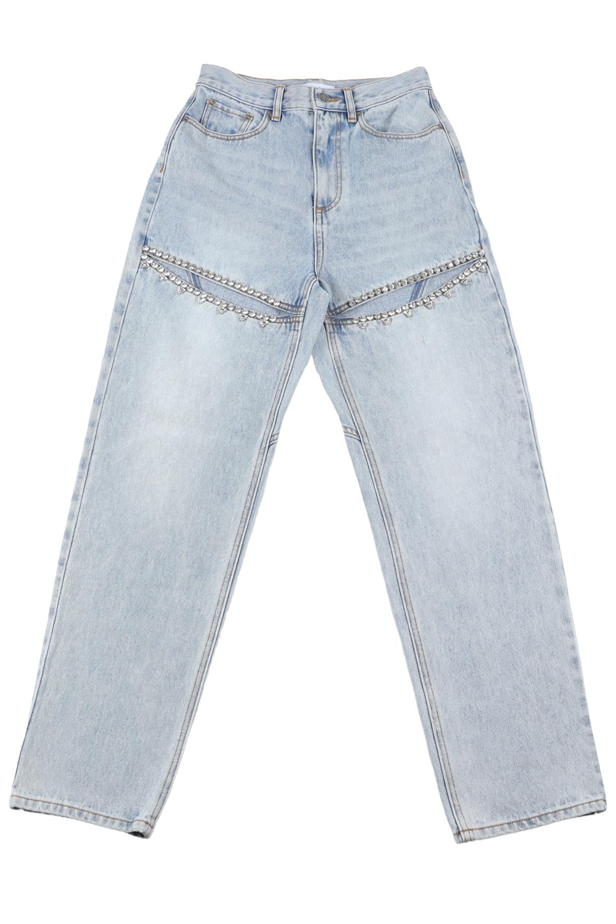 AREA BLUE STRAIGHT LEG JEANS W25 UK 6-8