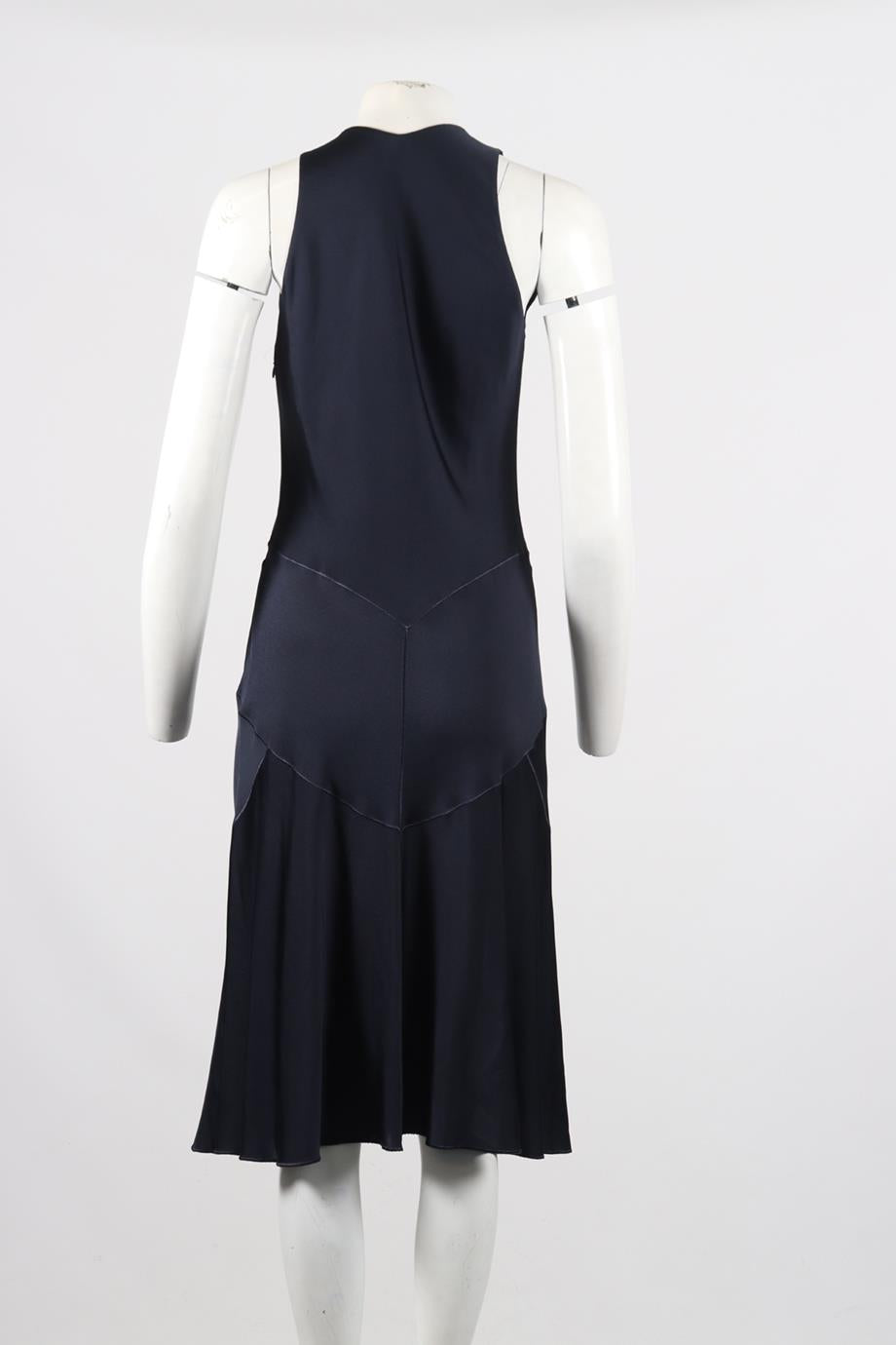 AZZEDINE ALAÏA STRETCH JERSEY MIDI DRESS FR 40 UK 12
