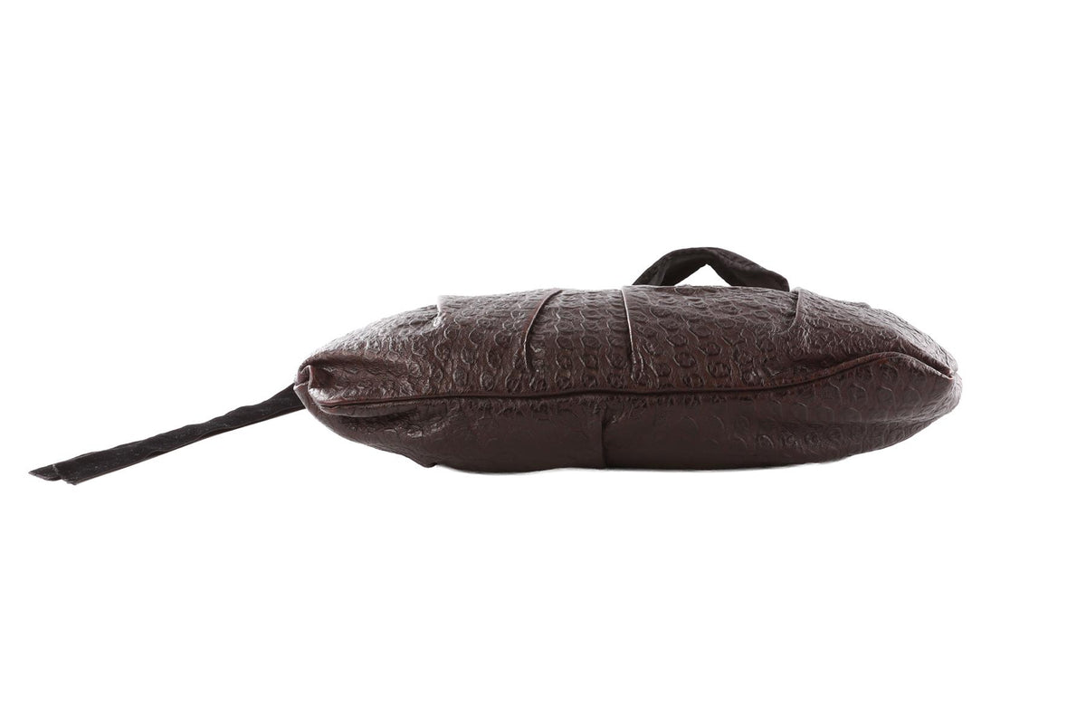LANVIN BROWN LEATHER SHOULDER BAG