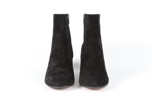 GIANVITO ROSSI BLACK SUEDE ANKLE BOOTS EU 39 UK 6 US 9