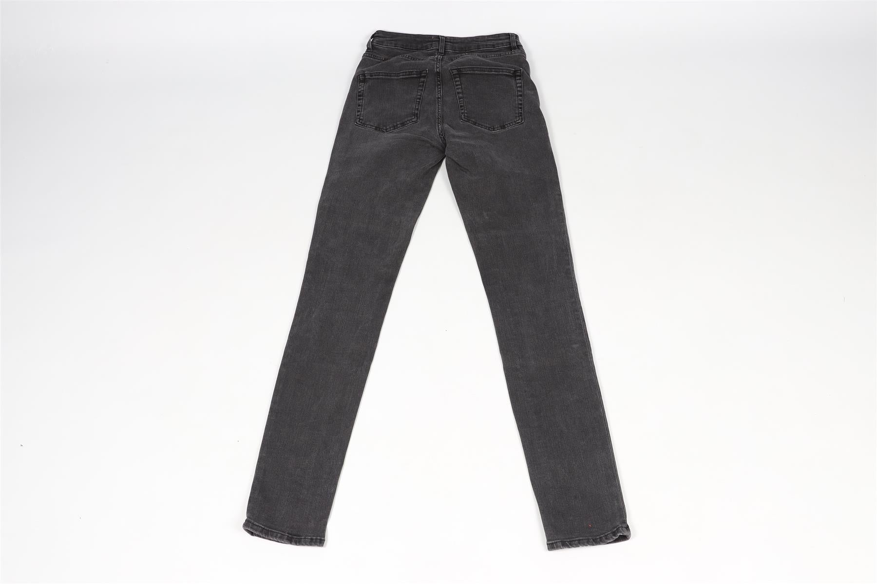 ACNE STUDIOS GREY HIGH RISE SKINNY JEANS XXSMALL