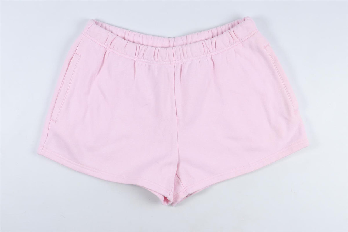 SKIMS PINK COTTON SHORTS LARGE
