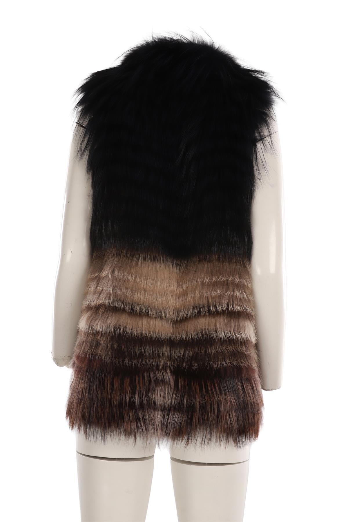 YIGAL AZROUËL MULTI FUR GILET MEDIUM