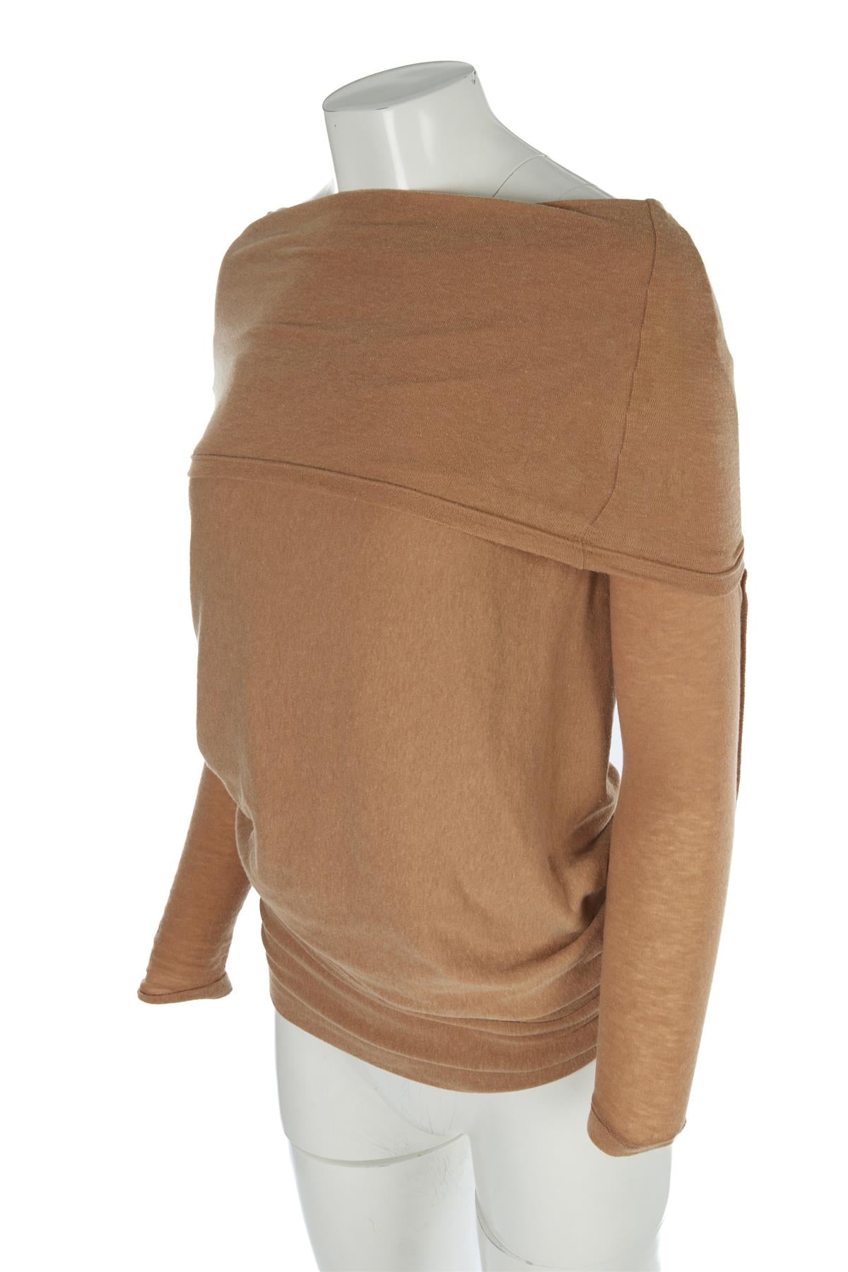 SOURCE UNKNOWN TAN KNIT TOP ONE SIZE