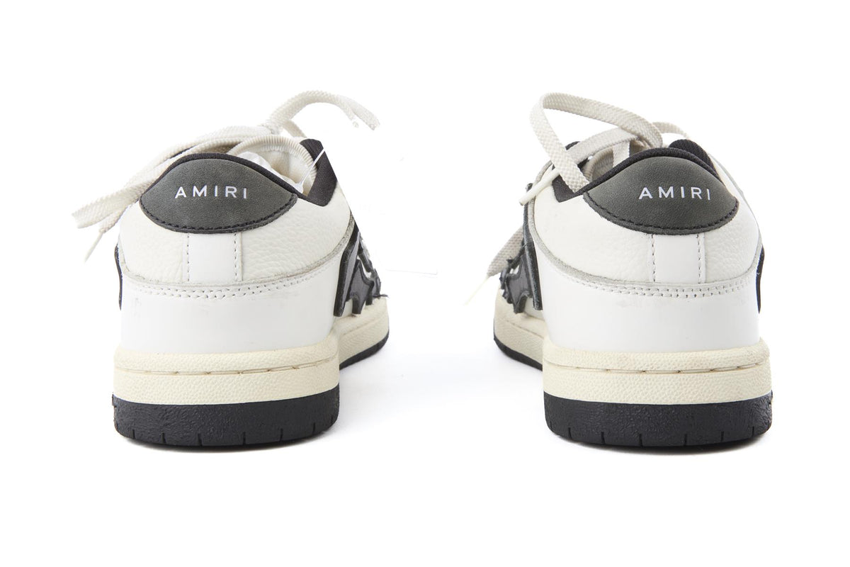 AMIRI WHITE SKEL LEATHER SNEAKERS EU 38 UK 5 US 8