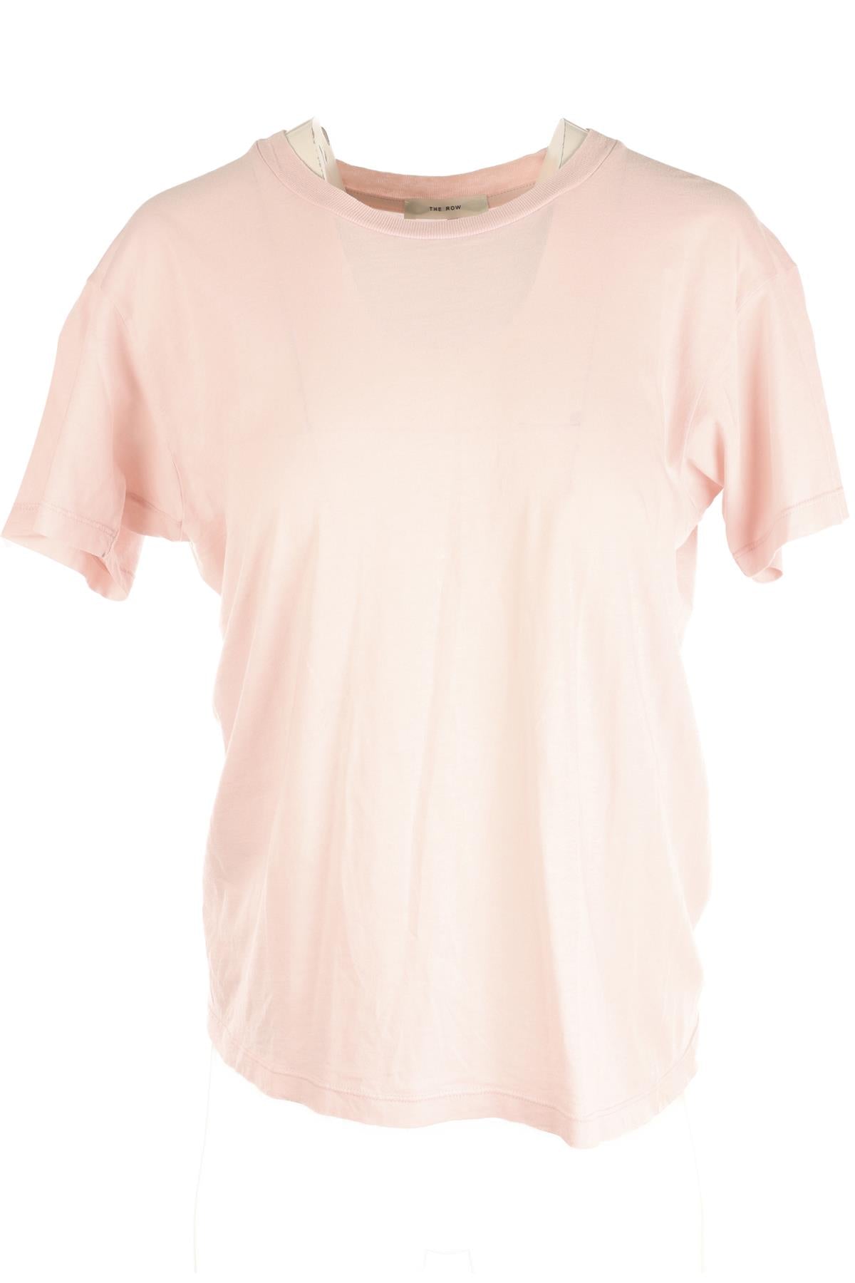 THE ROW PINK COTTON T-SHIRT SMALL