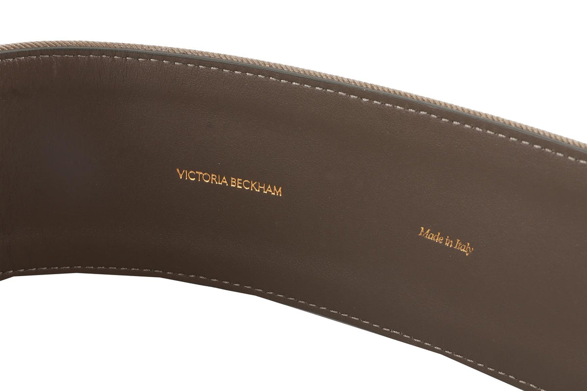 VICTORIA BECKHAM GREEN LEATHER WAIST BELT 70CM