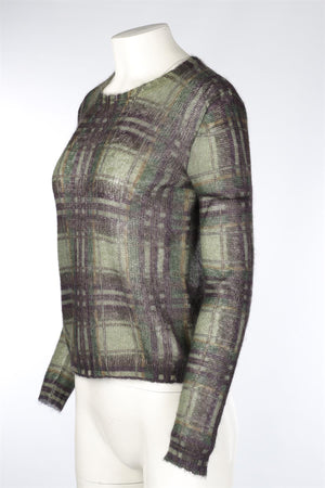 MAX MARA STUDIO GREEN MOHAIR SWEATER MEDIUM