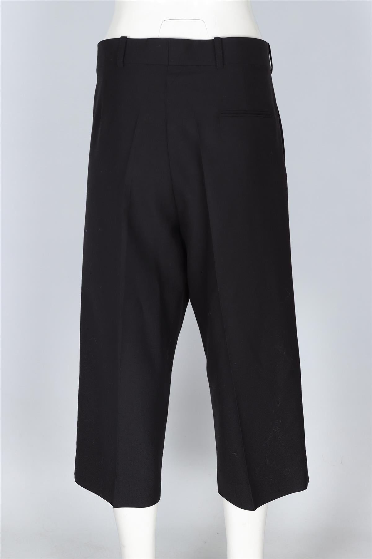 VICTORIA BECKHAM BLACK WOOL CULOTTES UK 14