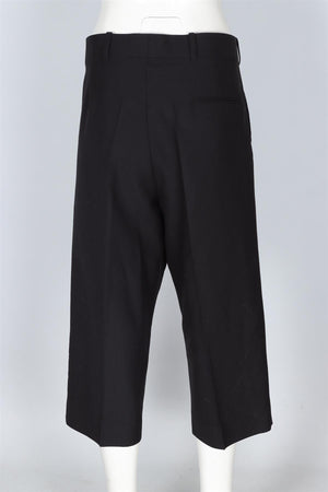 VICTORIA BECKHAM BLACK WOOL CULOTTES UK 14