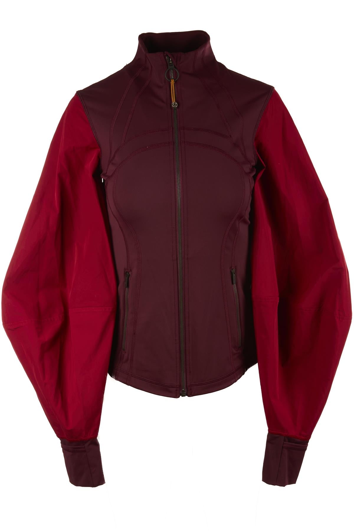 LULULEMON RED JERSEY JACKET US 6 UK 10