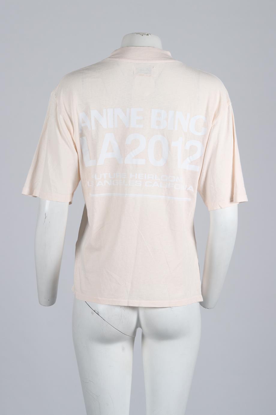 ANINE BING COTTON T-SHIRT SMALL