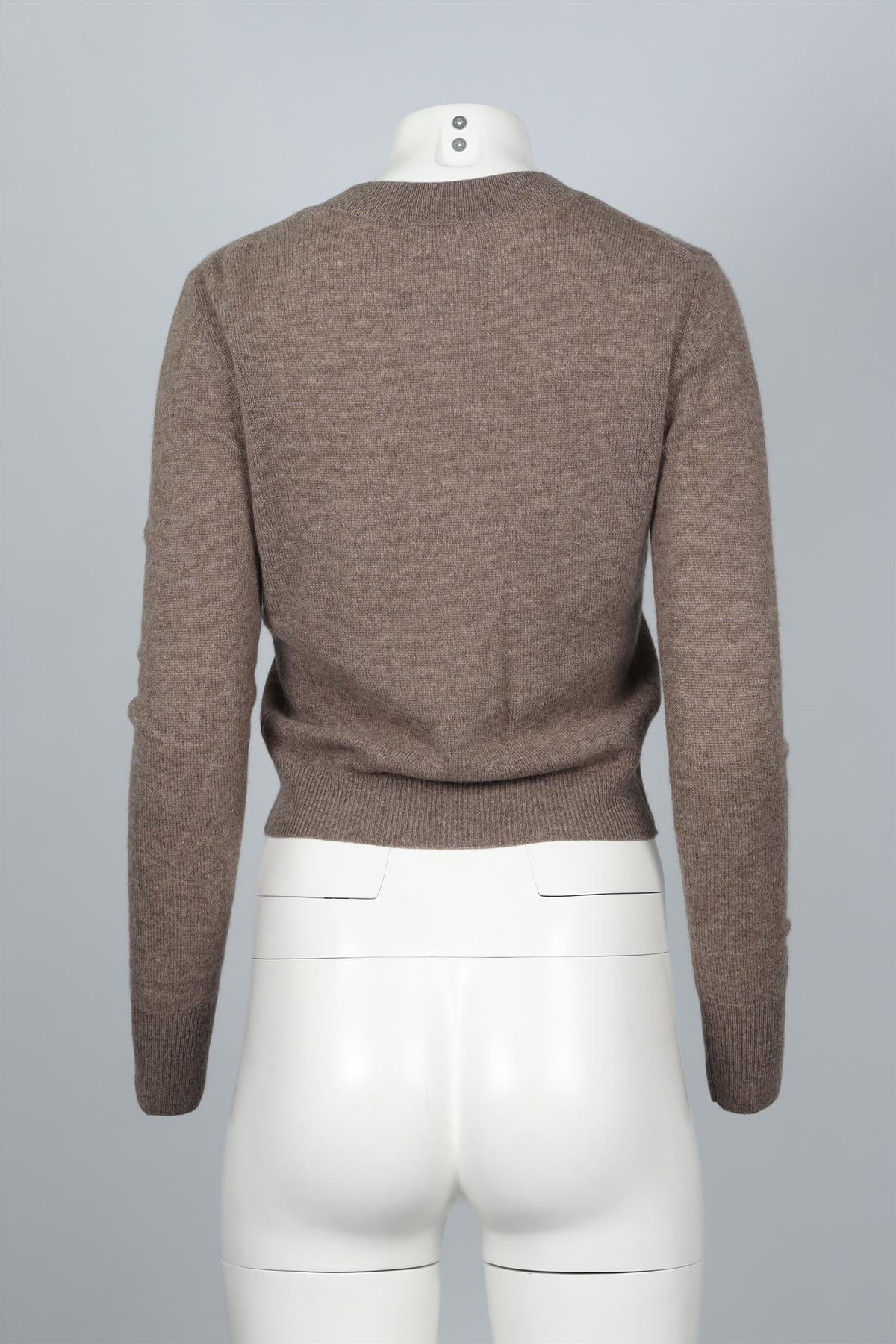 ÉTERNE BROWN CASHMERE SWEATER XSMALL-SMALL