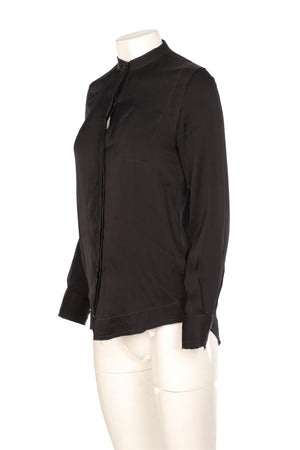 DKNY BLACK SILK SHIRT XSMALL