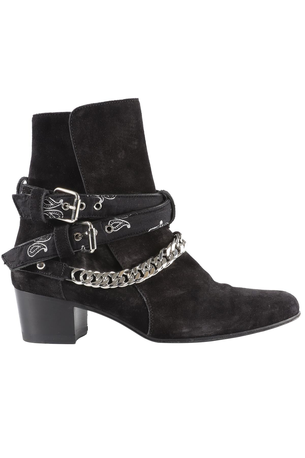 AMIRI BLACK SUEDE ANKLE BOOTS EU 39 UK 6, US 9