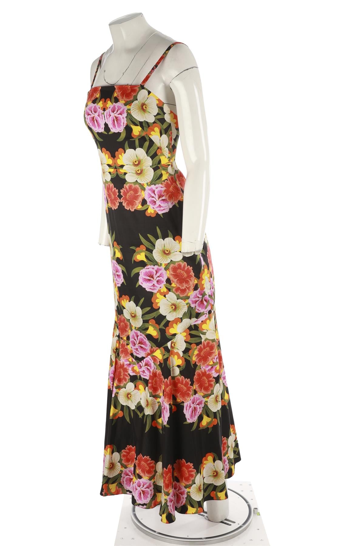 BORGO DE NOR MULTI COTTON MAXI DRESS UK 6