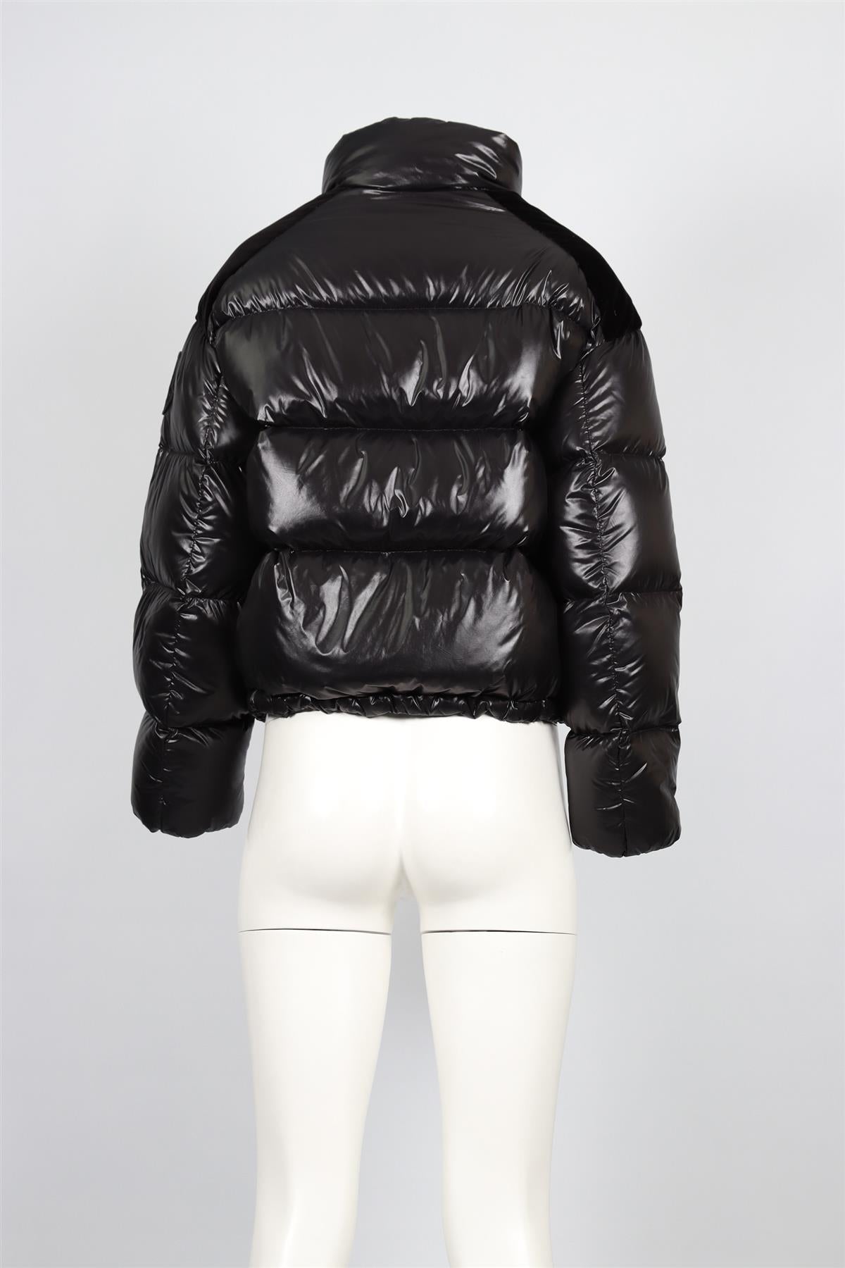 MONCLER BLACK PADDED DOWN JACKET SMALL