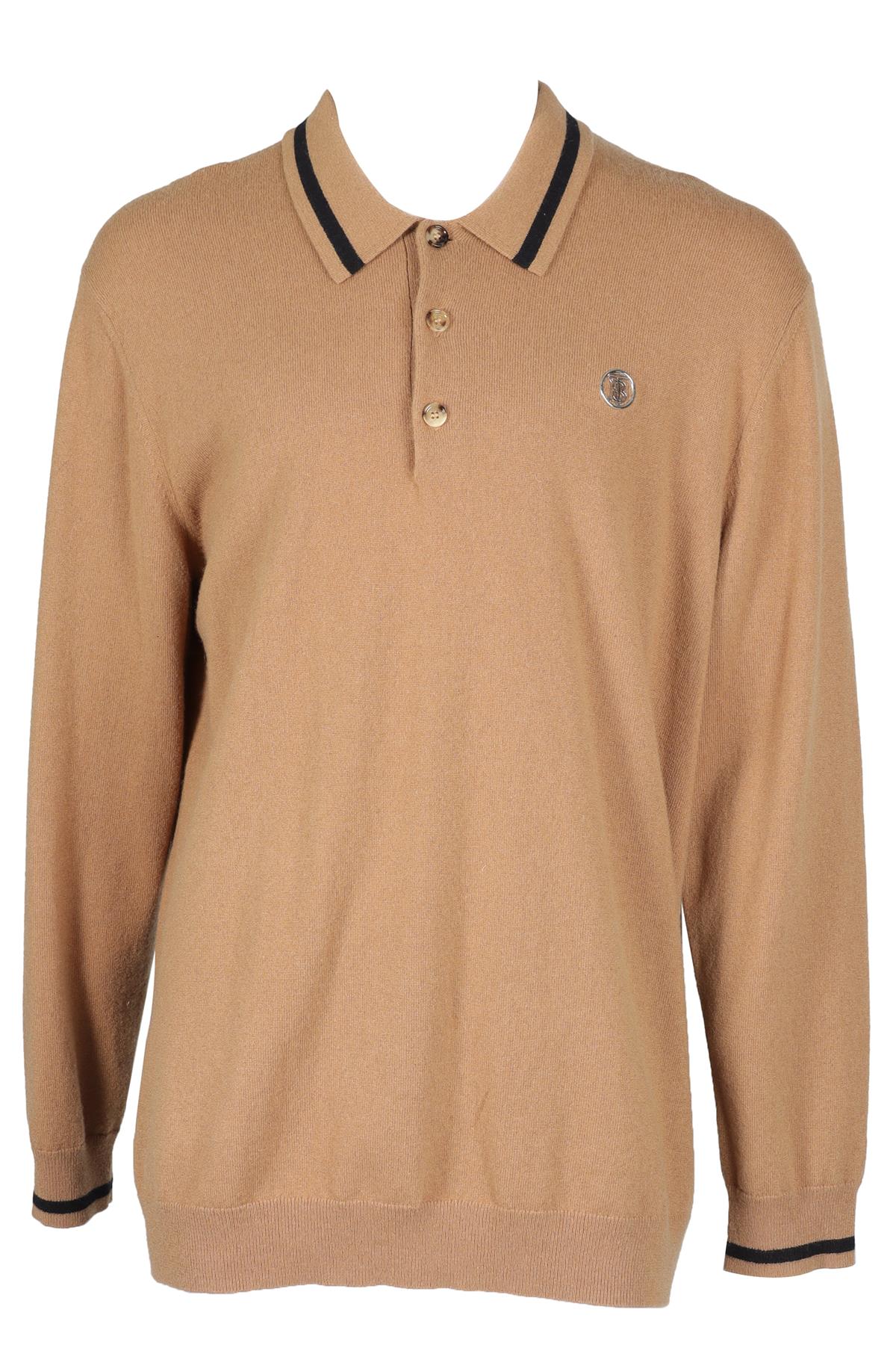 BURBERRY BROWN MEN'S CASHMERE SWEATER XXLARGE