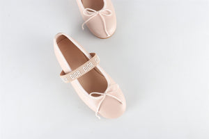 CHRISTIAN DIOR PINK KIDS GIRLS BALLET FLATS EU 27 UK 9 US 10