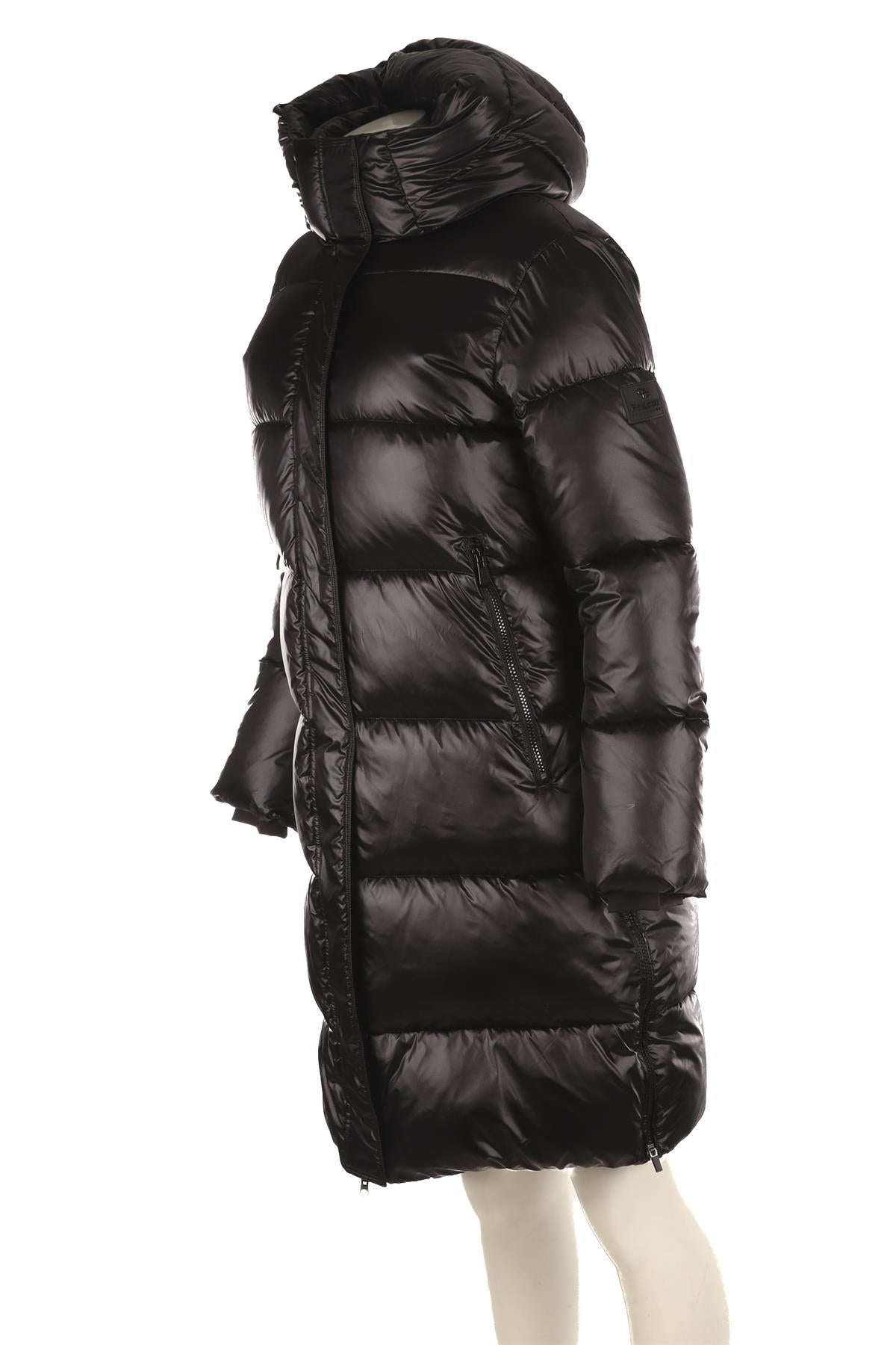 PIKEUR COLLECTION BLACK PADDED DOWN COAT FR 40 UK 12