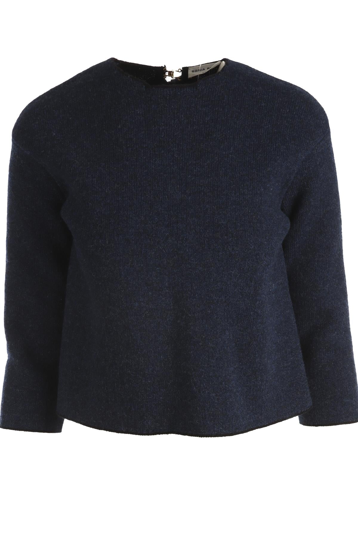 SONIA RYKIEL BLUE WOOL TOP SMALL