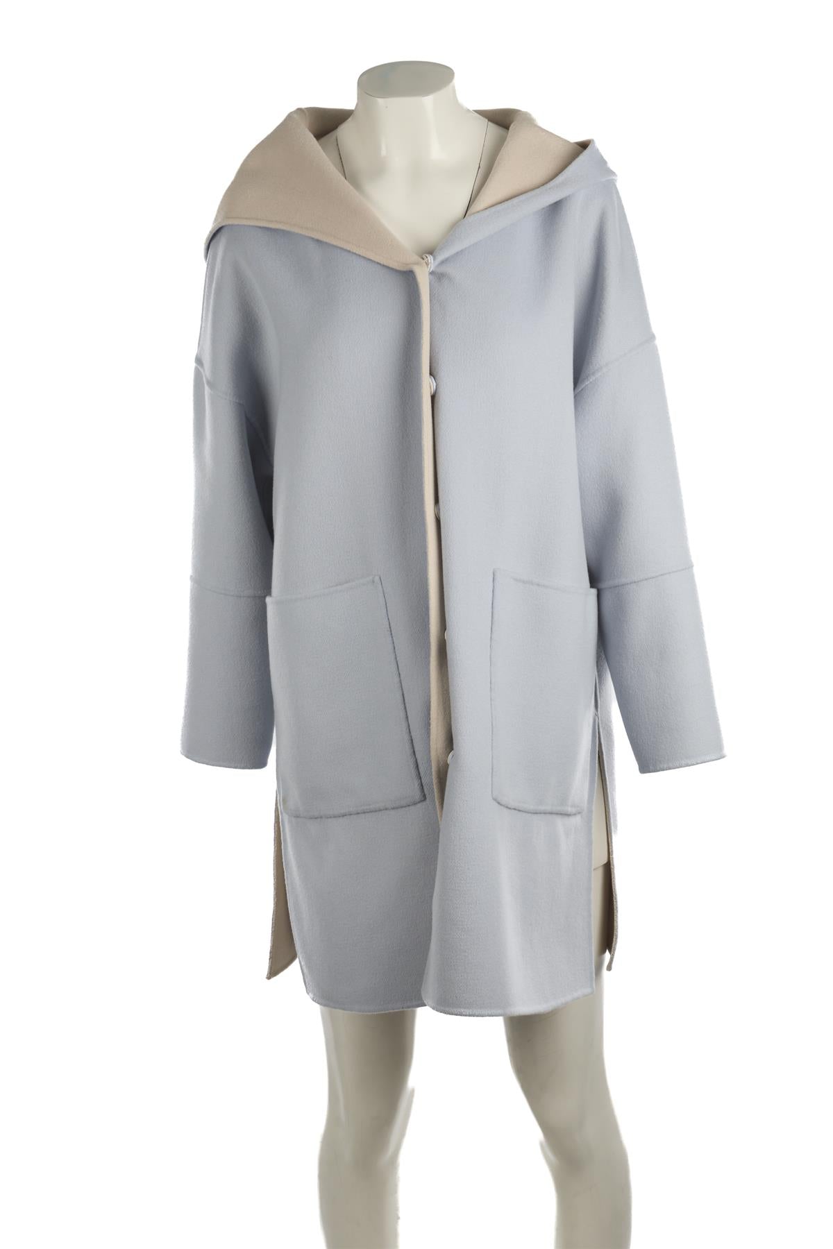 WEEKEND MAX MARA BLUE WOOL COAT UK 8