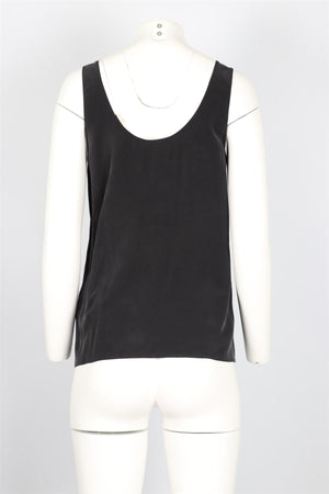 EQUIPMENT BLACK SILK TOP XSMALL