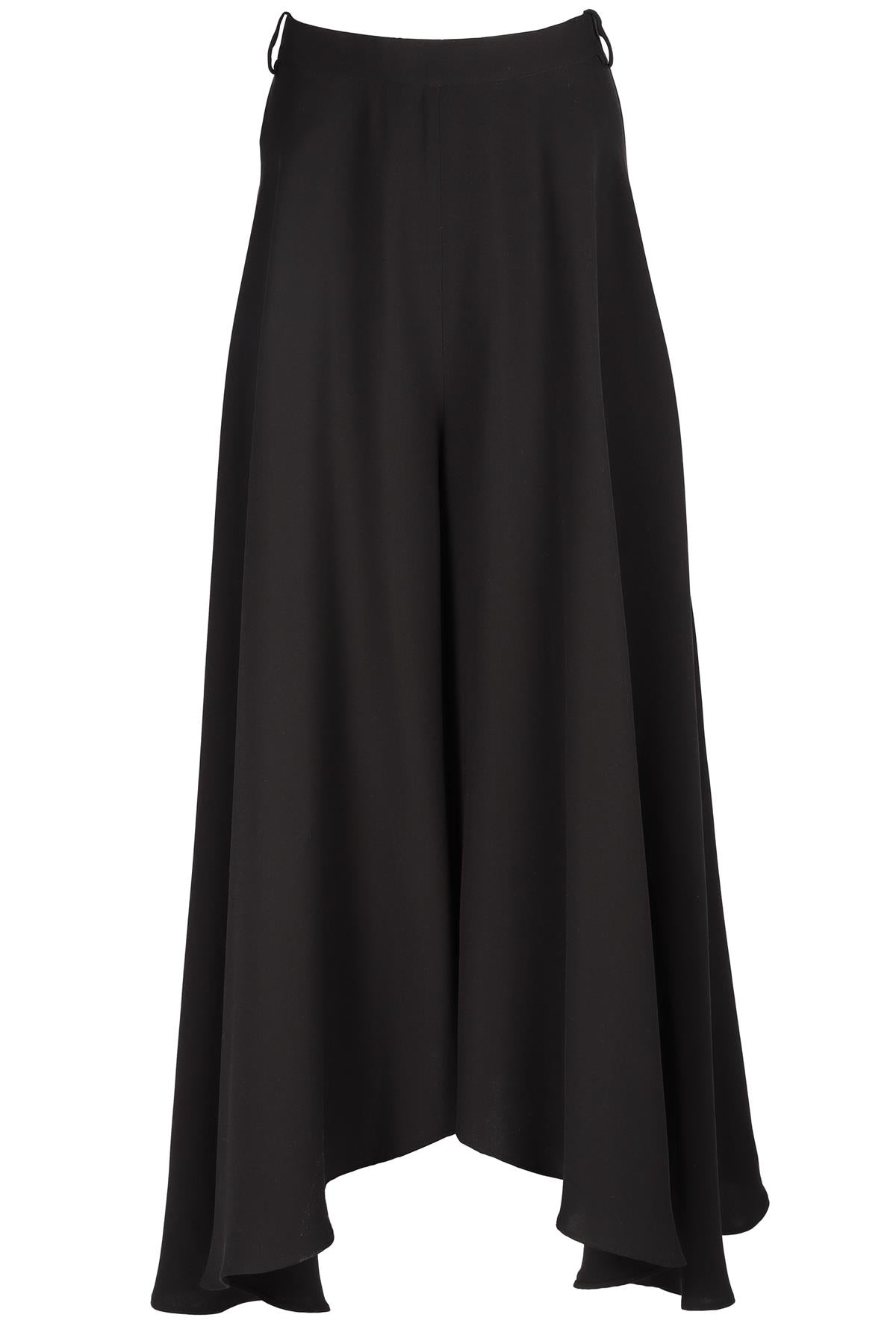 KHAITE BLACK SILK CULOTTES UK 10