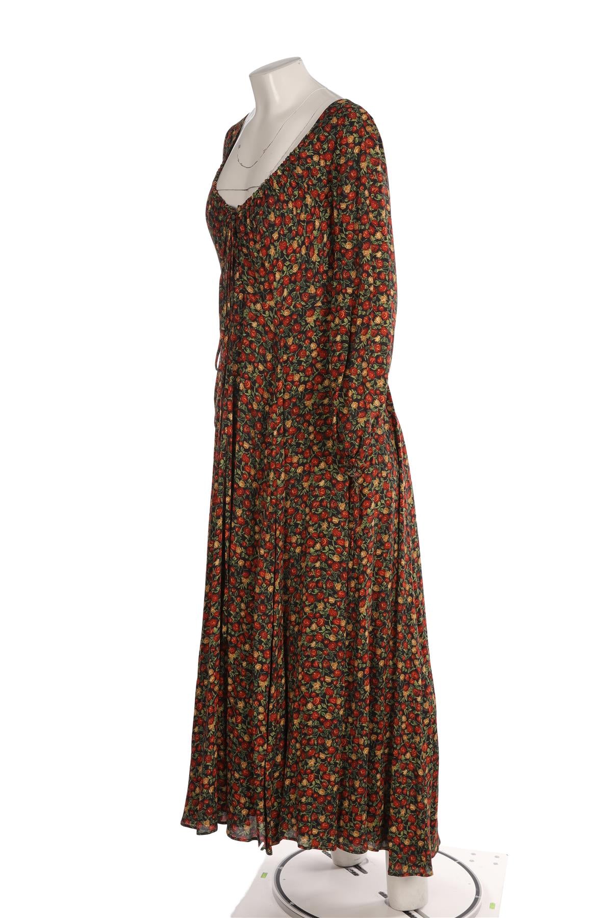 GUCCI + LIBERTY MULTI CREPE MAXI DRESS IT 44 UK 12