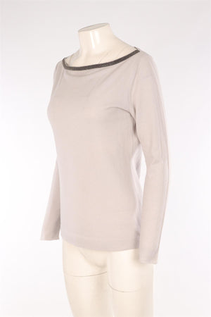 FABIANA FILIPPI GREY CASHMERE SWEATER IT 42 UK 10