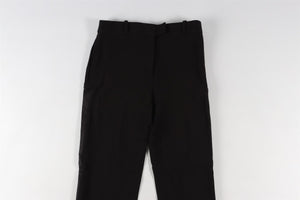 BALENCIAGA BLACK WOVEN STRAIGHT LEG TROUSERS IT 36 UK 4