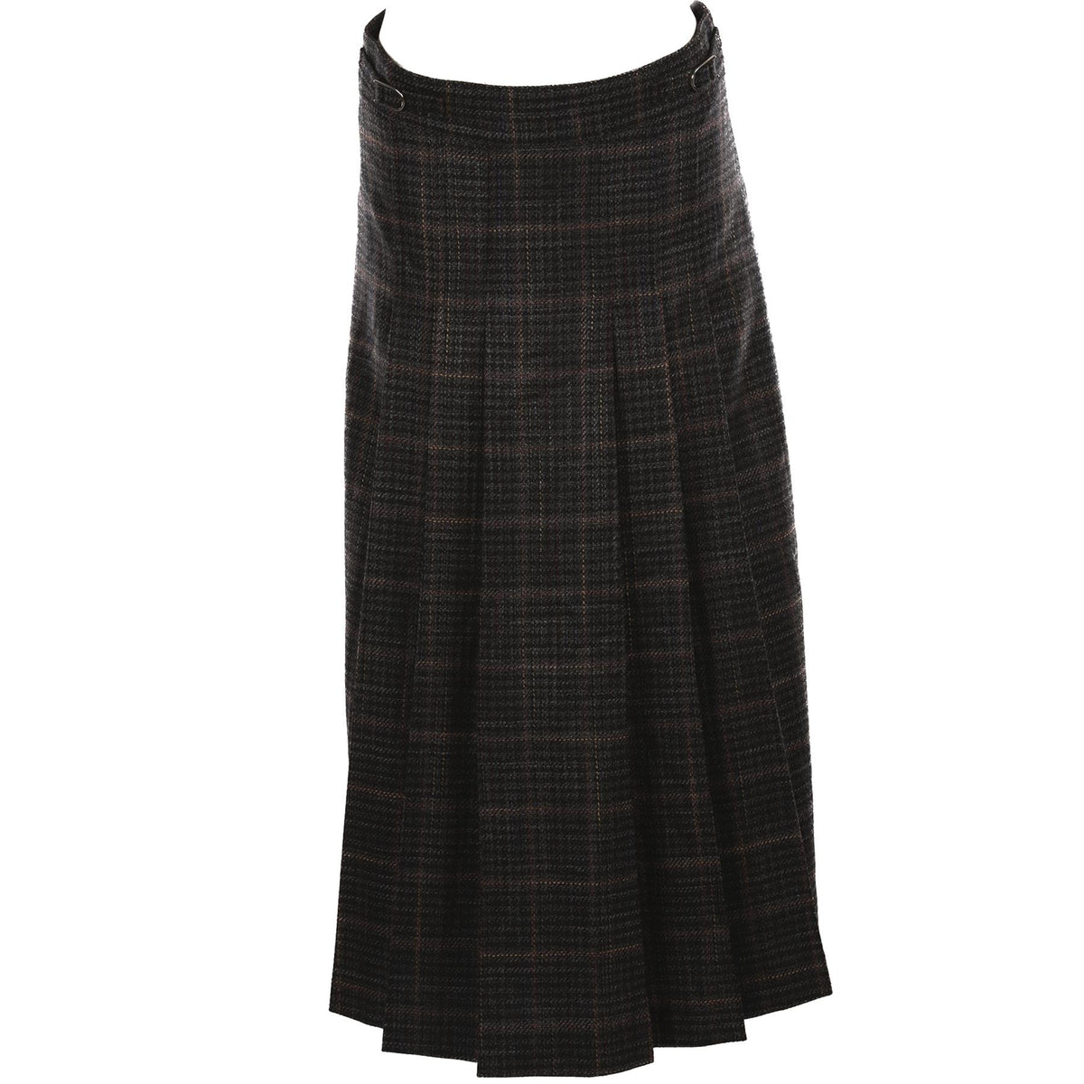 GABRIELA HEARST GREY WOOL MIDI SKIRT IT 40 UK 8