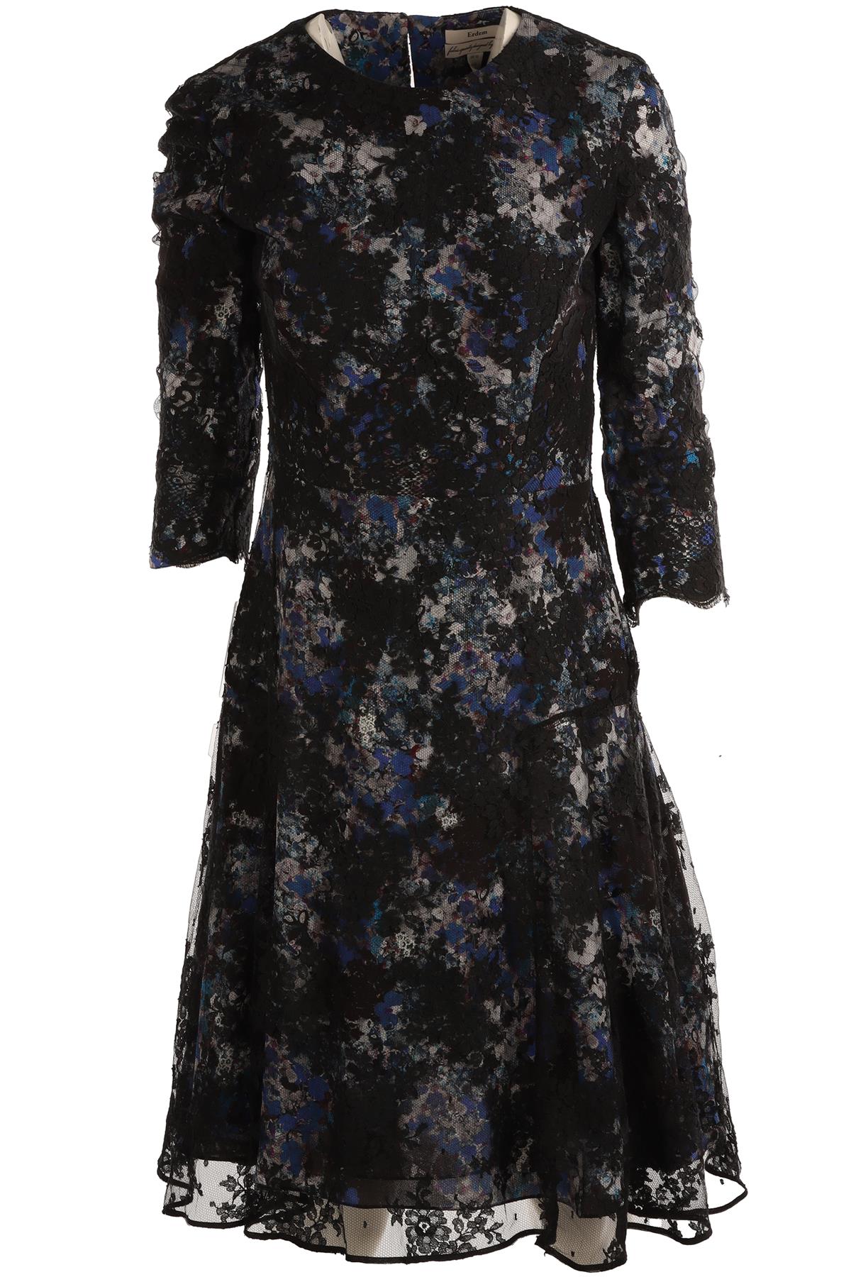 ERDEM BLACK LACE DRESS UK 10