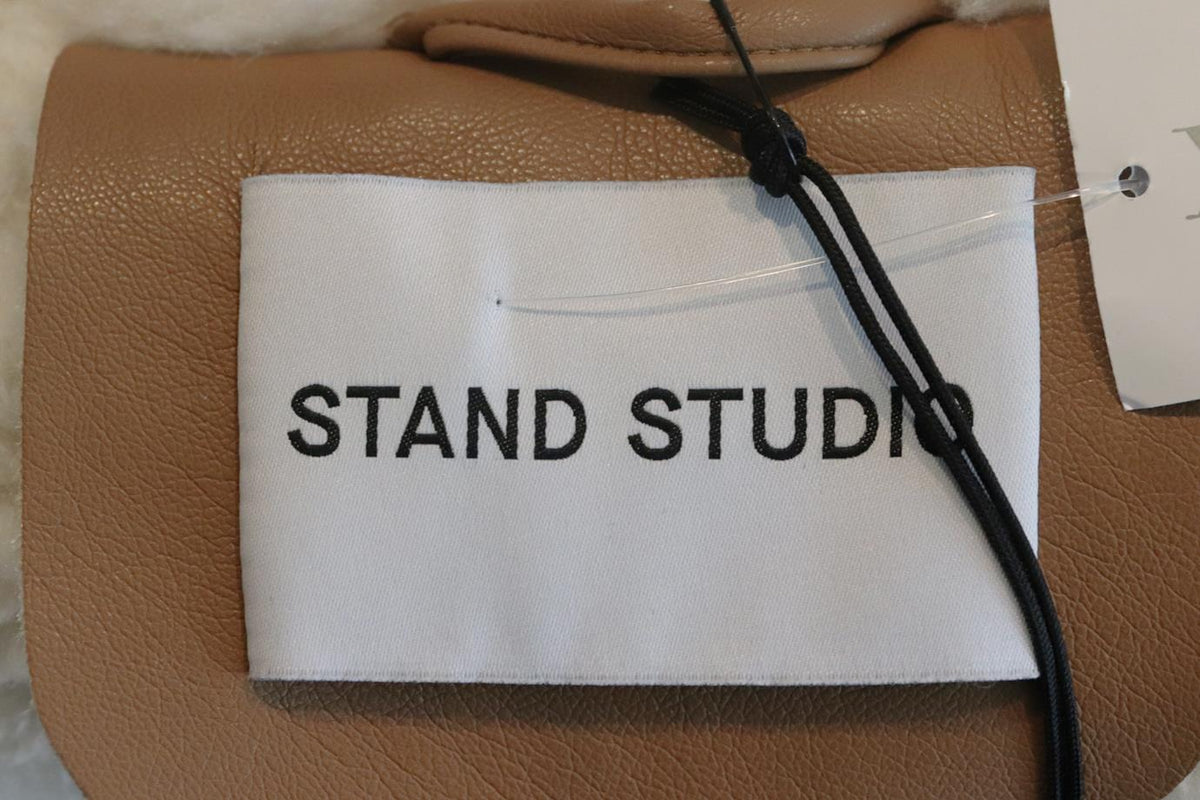 STAND STUDIO RIND FAUX SHEARLING JACKET SMALL