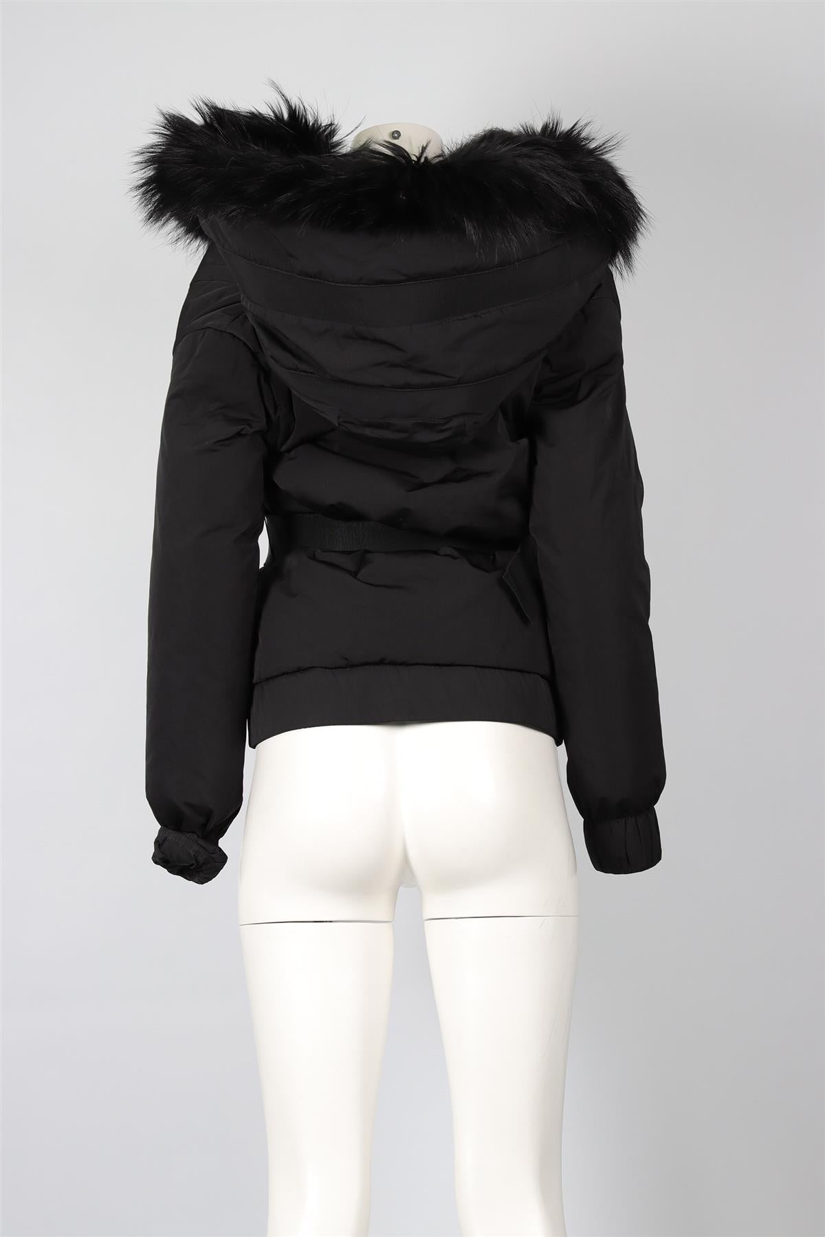 BLACK PADDED SHELL JACKET
