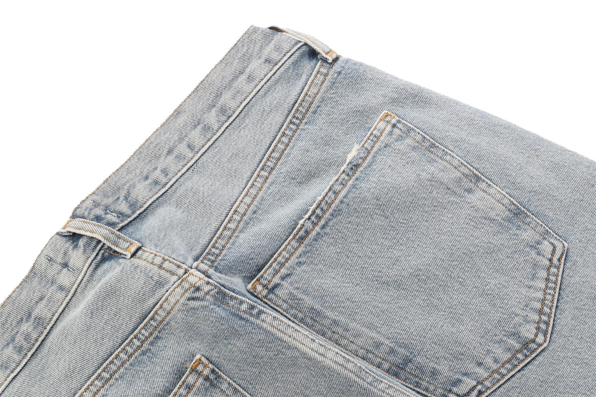AGOLDE BLUE DENIM STRAIGHT LEG JEANS W31 UK 12-14