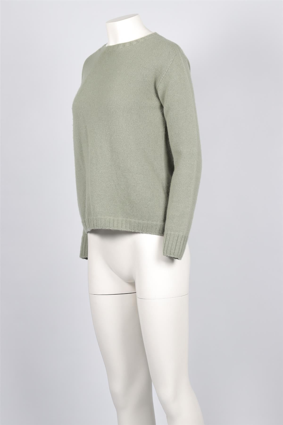 SAVERIO PALATELLA GREEN CASHMERE SWEATER IT 42 UK 10