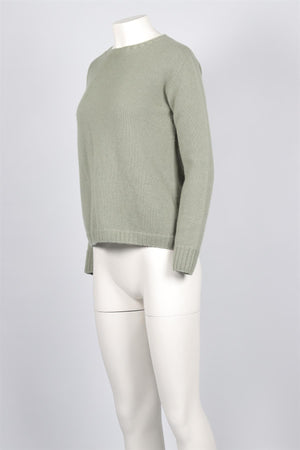 SAVERIO PALATELLA GREEN CASHMERE SWEATER IT 42 UK 10