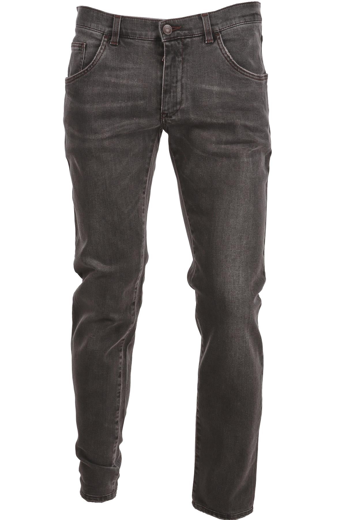 DOLCE & GABBANA GREY MEN'S MID RISE TAPERED JEANS IT 50 UK 34