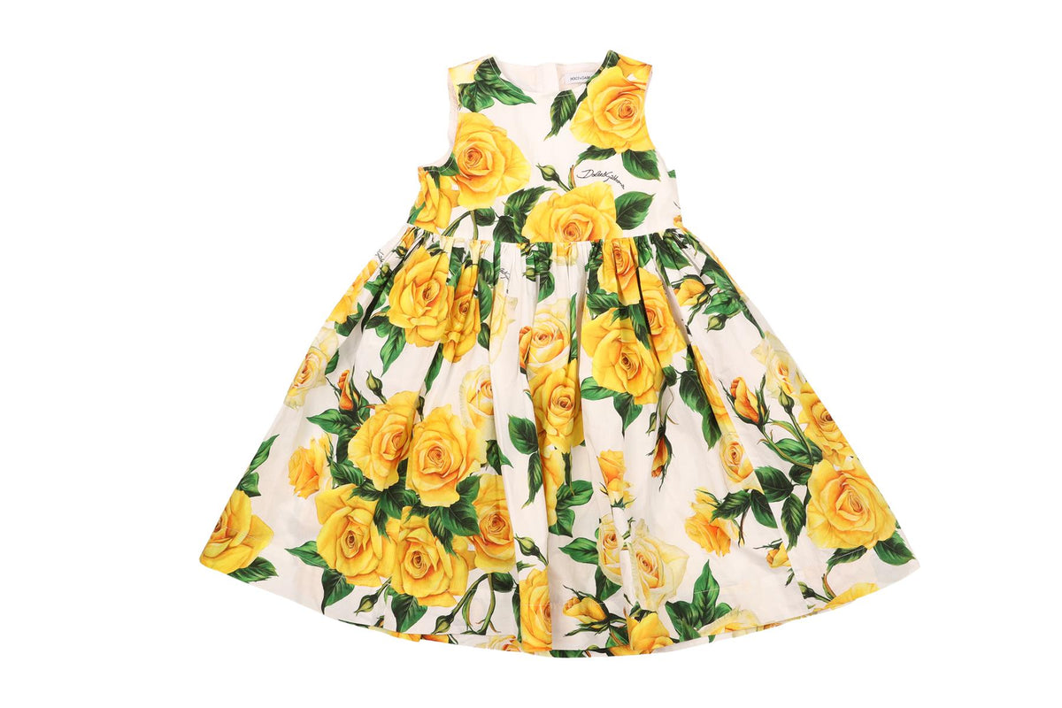 DOLCE & GABBANA MULTI KIDS GIRLS DRESS AND BLOOMERS 24-30 MONTHS