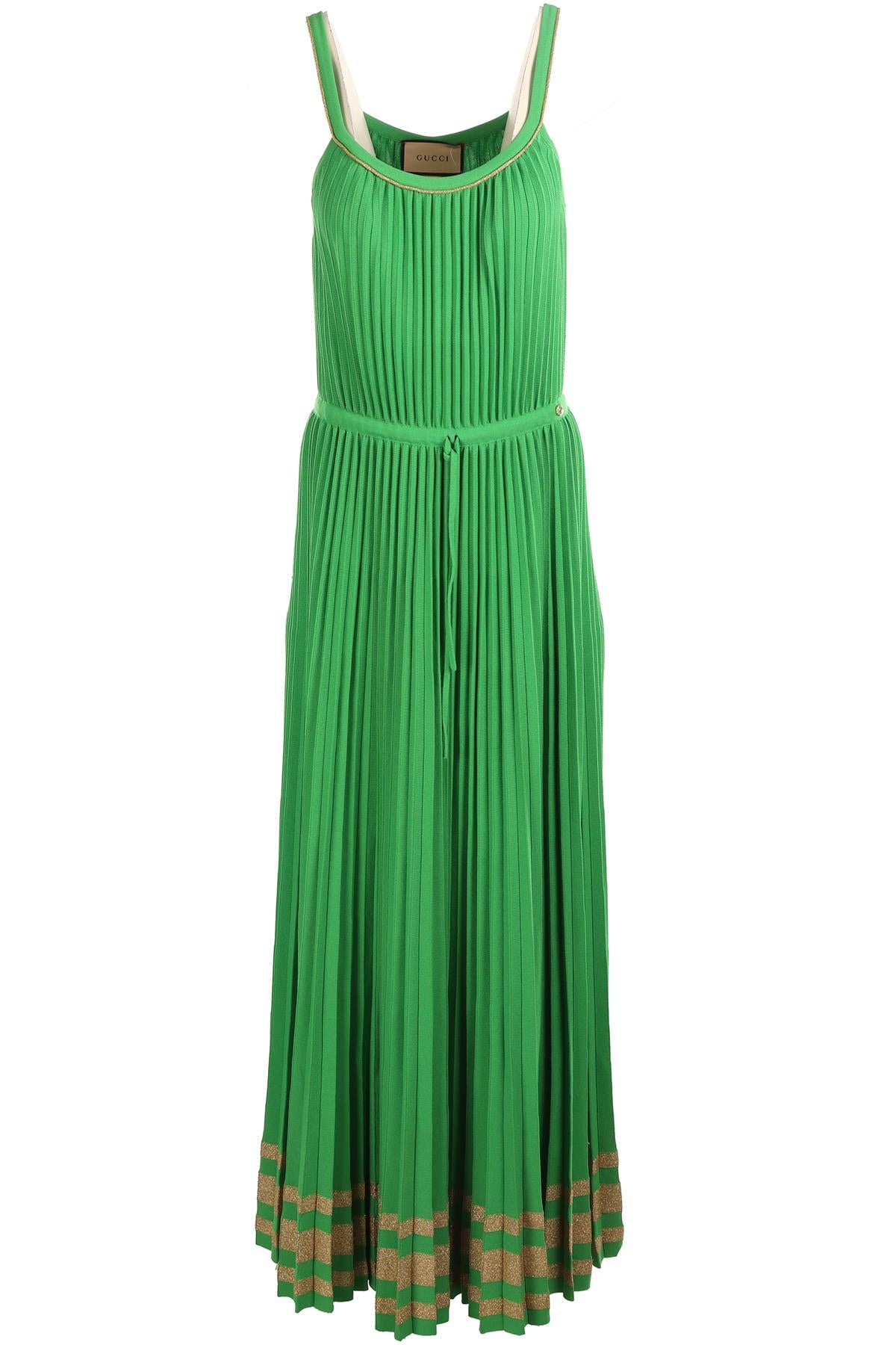 GUCCI GREEN KNIT MAXI DRESS LARGE