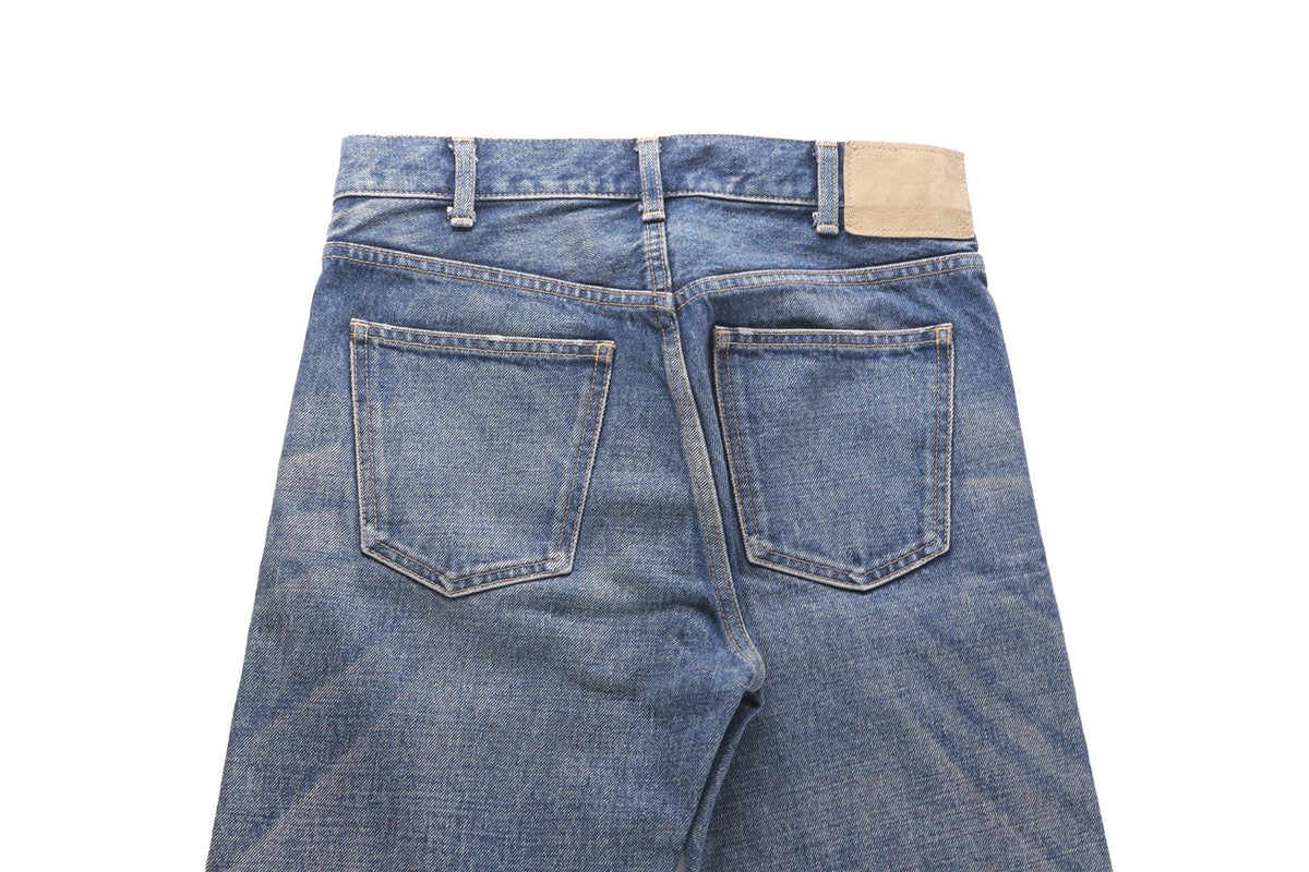 CELINE BLUE HIGH RISE STRAIGHT LEG JEANS W25