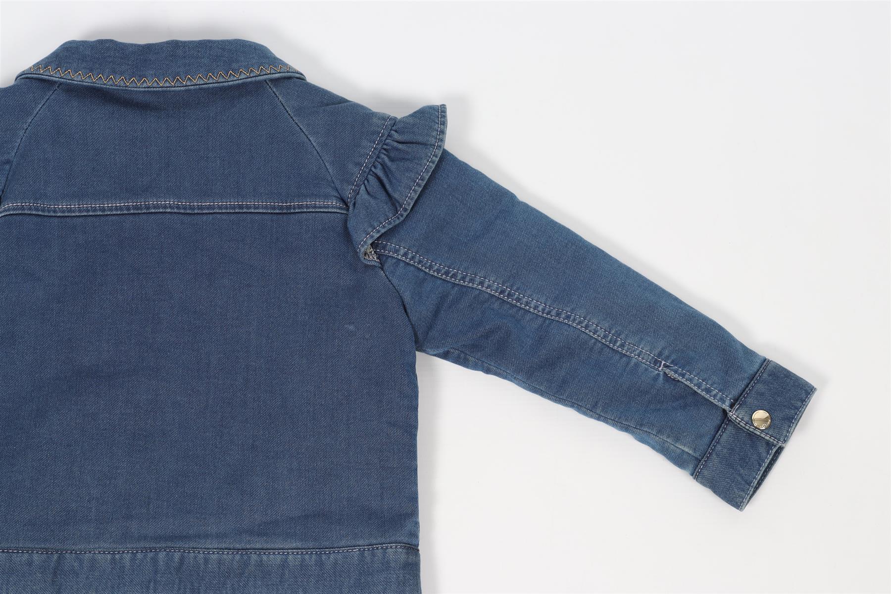 CHLOÉ BLUE KIDS GIRLS DENIM JACKET 2 YEARS