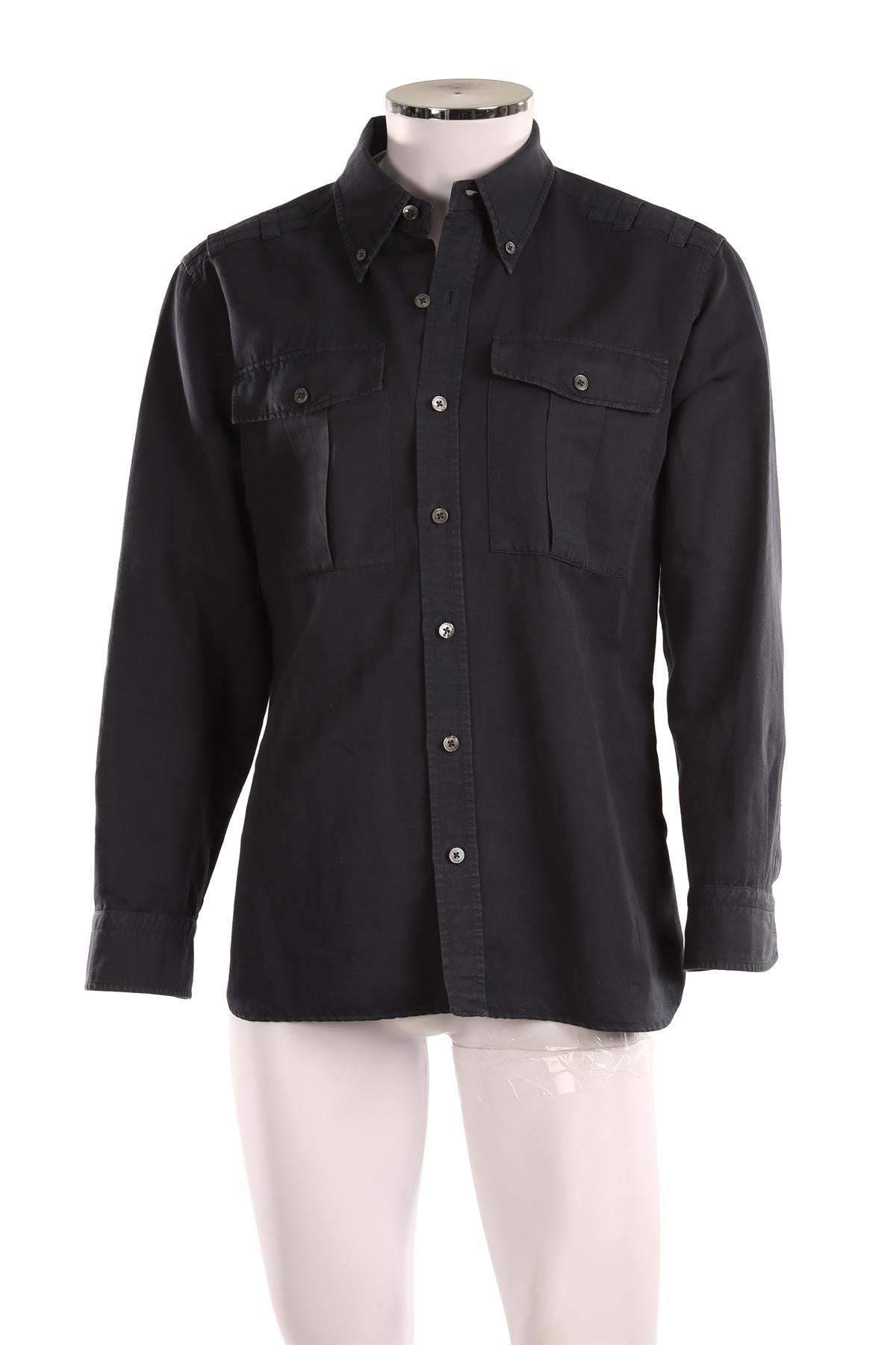 TOM FORD NAVY MEN'S COTTON SHIRT IT 52 UK/US CHEST 42